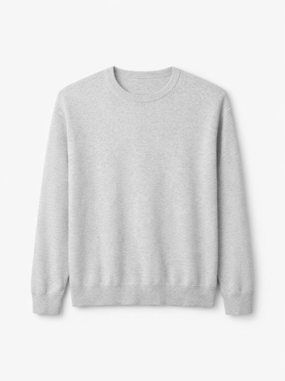 J.Crew Men’s Light Gray Cotton Crewneck Sweater | Size L